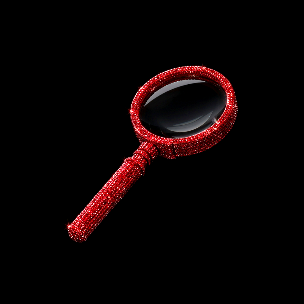 Find your perfect culinary match with style. This glamorous red jeweled magnifying glass represents the passionate quest for the ultimate recipe to impress. Whether you are searching for a romantic dinner idea or a seductive dessert, our search tool helps you zoom in on the dish that will win their heart.
